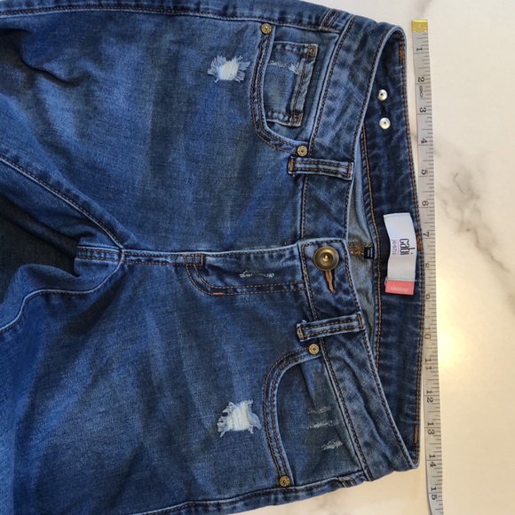 CABI skinny #5087 distressed medium wash jeans denim casual - Picture 12 of 16